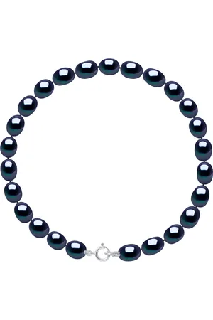 Diadema Kralen armband Zoetwater Rijstkorrels 4-5mm Wit Goud 18 Karaat