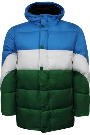 Hunter Original Puffer Heren Blauw/Groen Jas