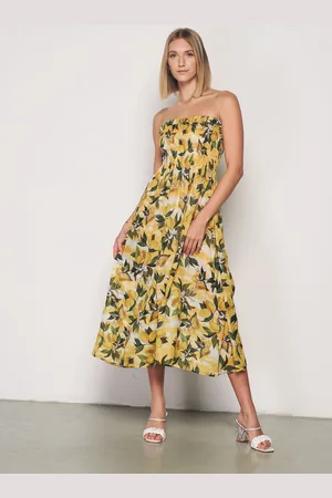 HERITA Strapless midi-jurk