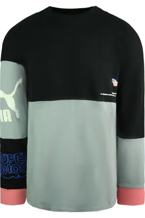 PUMA X Kidsuper Studios Lange Mouw Crew Zwart Heren Voetbal Club Top 598464 01
