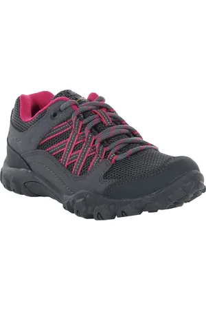 Regatta Edgepoint waterdichte wandelschoenen voor kinderen/Kinderen (Staal/Roze Fusie)
