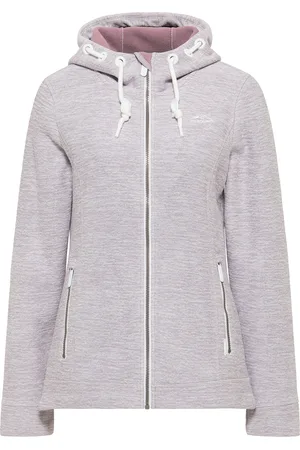 Icebound Yuka serie Gebreide fleece jas Dames licht lavendel melange