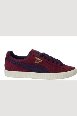 PUMA Classic Clyde Basket Paisley Leather Low Lace Up Herentrainers 369279 01