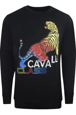 Roberto Cavalli Gedurfd tijgerontwerp sweatshirt