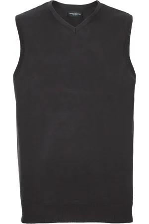 Russell Athletic Russell Collectie Heren V-hals Mouwloos Gebreide Trui-trui-top / Trui-trui