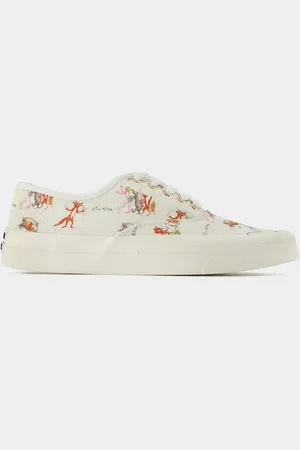Maison Kitsuné Oly Bloem Vos Katoenen Sneakers