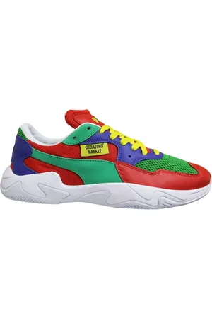 PUMA Storm x Chinatown Market Multi Low Lace Up Casual Heren Trainers 370135 01