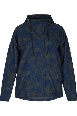 myMo Oversized anorak Dames Donkergrijze marinecamouflage