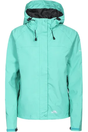 Trespass Dames Miyake Waterdichte Jas met Capuchon (Turquoise)