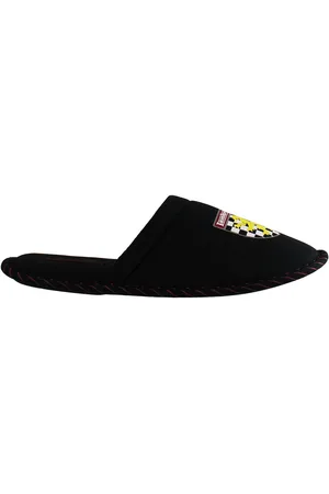 Lambretta Lion Heren Zwarte Pantoffels