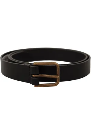 Dolce & Gabbana Messing Logo Gegraveerde Gesp Riem