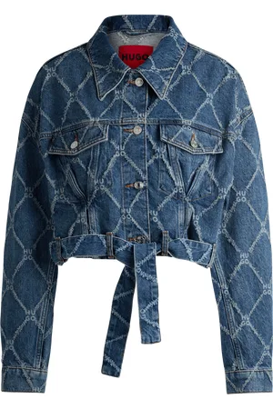HUGO BOSS Dames Cropped Denim Jacket in