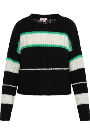 myMo Jumper Dames GEBROKEN WIT GROEN
