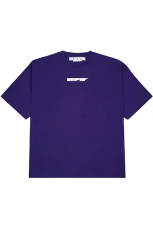 OFF-WHITE Gebroken wit teddypijllogo over skate fit T-shirt