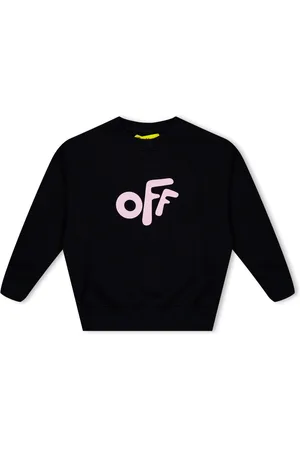 OFF-WHITE Meisjes Off White Juniors Sweatshirt met ronde ronde hals in roze