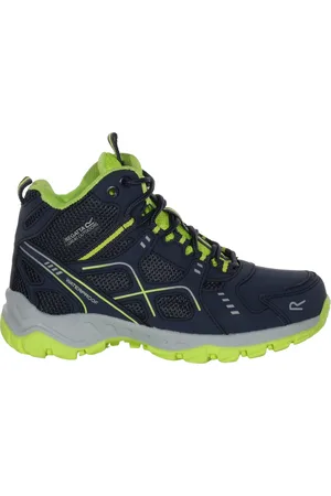 Regatta Kinderen/Kinderen Vendeavour Wandelschoenen (Navy/Lime Punch)