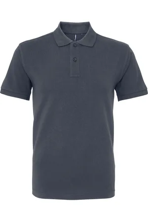 Asquith Menselijk organisch Klassiek Fit Poloshirt (Grafiet)