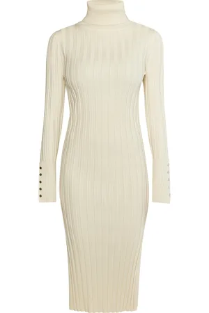 Dreimaster Gebreide jurk Dames lichtbeige