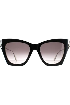Alexander McQueen Cat Eye Dames Silver Grijs Gradient AM0375S