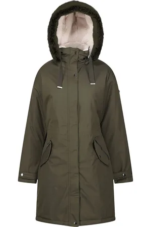 Regatta Dames/Dames Samaria Waterdichte Jas (Donkere Khaki)
