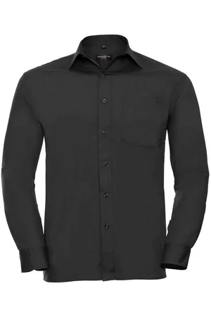 Russell Athletic Russell Collection Heren Poplin Easy-Care Formeel Overhemd