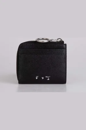 OFF-WHITE Accessoires Off White Binder Diagonaal Saffiano Zip Portemonnee in