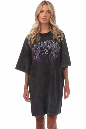 HUGO BOSS Dames Nelaja Katoenen Jersey T-shirt Jurk in