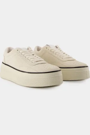 Jil Sander Sneakers Laag - - Leer - Porselein
