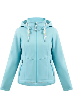 Schmuddelwedda Softshell jas Dames DONKER AQUA-280