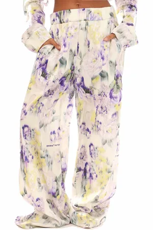 OFF-WHITE Pyjamabroek Off White Chine Satin voor dames in