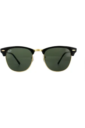 Ray-Ban Zonnebril Clubmaster 3016 W0365 Groen G-15 Grote 51mm