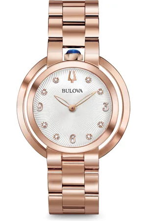 BULOVA Rubaiyat dameshorloge Rosékleurig 97P130