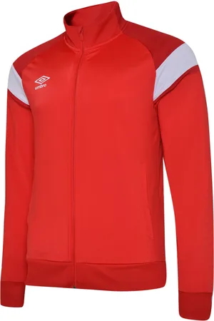 Umbro Gebreide jas voor kinderen (Vermiljoen/Chili peper /Briljant wit)