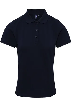 Premier Dames/dames Coolchecker Plus Piqu Polo met CoolPlus (Marine)