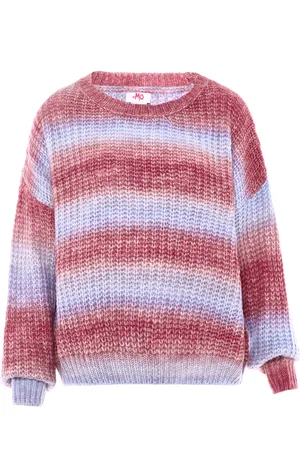 myMo Jumper Dames Paars Veelkleurig