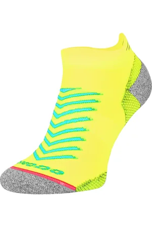 COMODO Hi Viz hardloopsokken | | Lichtgewicht Anti Blaar Sportsokken | Reflecterende Coolmax-sokken - Neon