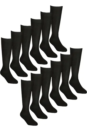 Sock Snob 12 Paar Meisjes Bamboe Kniekousen, Lange Schoolkousen voor Kinderen