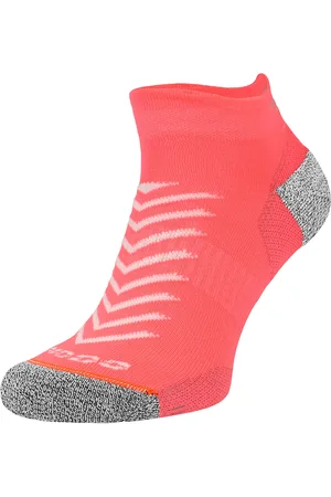 COMODO Hi Viz hardloopsokken | | Lichtgewicht Anti Blaar Sportsokken | Reflecterende Coolmax-sokken - Neon Zalm