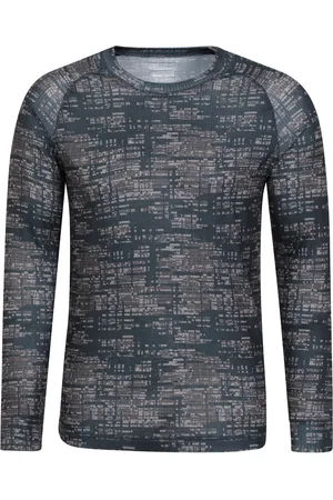 Mountain Warehouse Heren Talus Bedrukte Thermo Top met Lange Mouwen