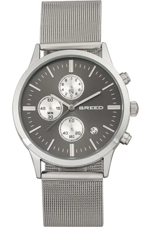Breed Espinosa chronograaf mesh-armband horloge met datum