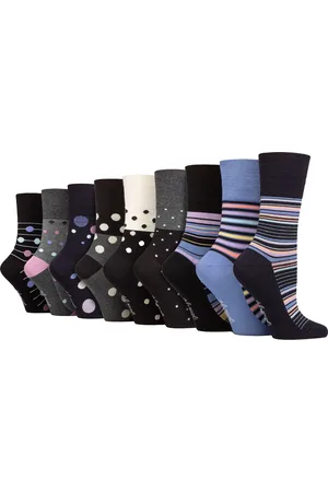 Gentle Grip Dames 9 Pak Bamboe Sokken - SOLRM383940