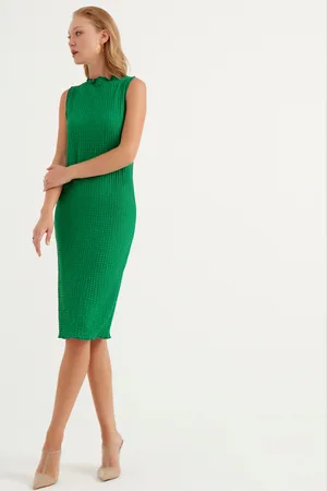 HERITA Mouwloze midi-jurk