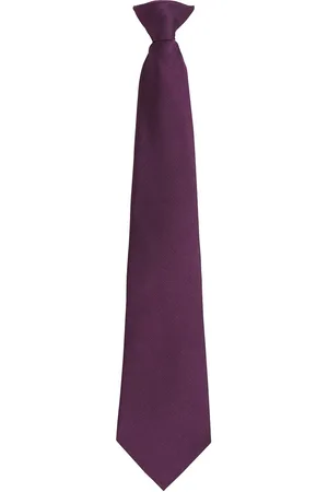 Premier Unisex volwassen kleuren modieuze effen Clip-On stropdas