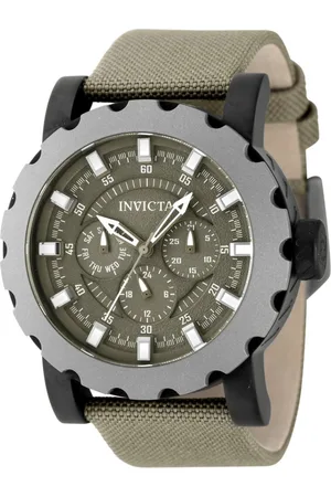Invicta I-Force 47586 Heren Horloge - Quartz Uurwerk - Roestvrij Staal met groene Wijzerplaat - 46mm