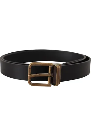 Dolce & Gabbana Messing Metalen Doos Gesp Riem