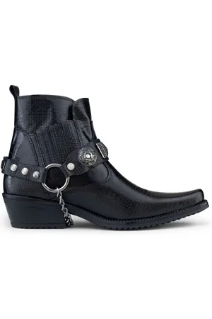 Infinity Lederen Winklepicker westerse gotische laarzen voor heren