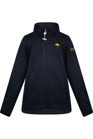 Schmuddelwedda Gebreide fleece jas Meisje marine gem