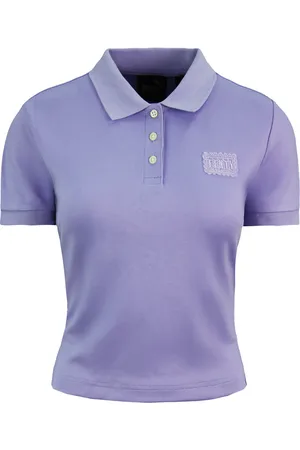 PUMA X Rihanna Fenty Baby Polo Cropped Shirt Lavendel Womens Top 574286 01