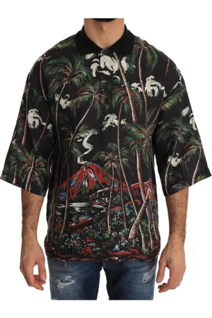 Dolce & Gabbana Volcano Sicilie T-shirt Met Korte Mouwen
