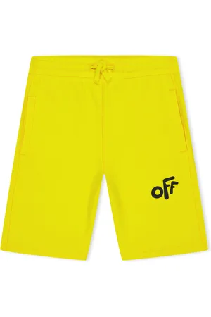 OFF-WHITE Off White Juniors Ronde Sweat Shorts voor jongens in